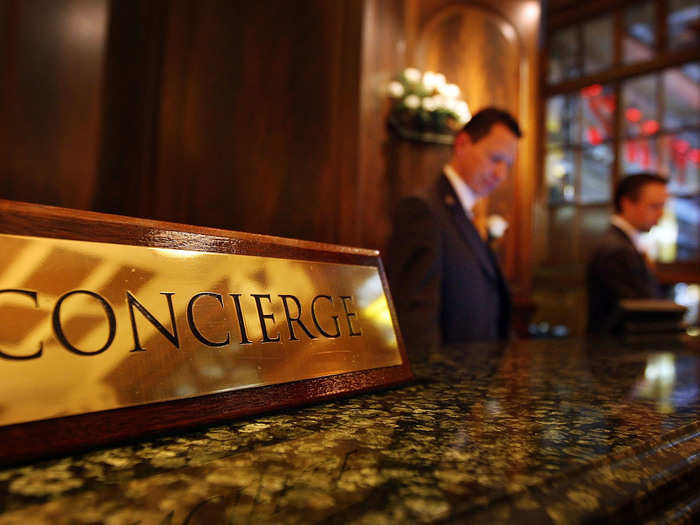 4. Hotels have a concierge