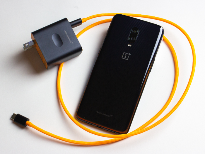 The OnePlus 6T McLaren Edition Warp Charger.