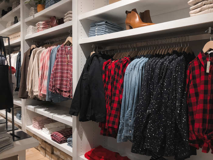 Overall, the clothes were more timeless at Madewell. Part of its success is because it doesn