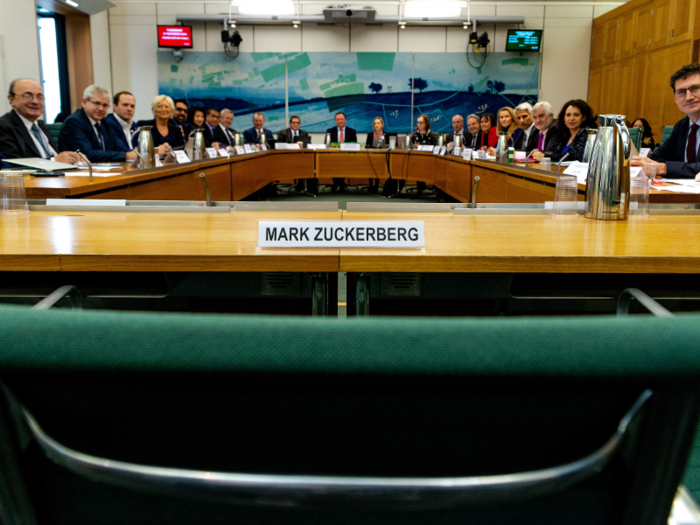 NOVEMBER: Facebook CEO Mark Zuckerberg was humiliated by a group of international lawmakers for failing to give evidence on Facebook