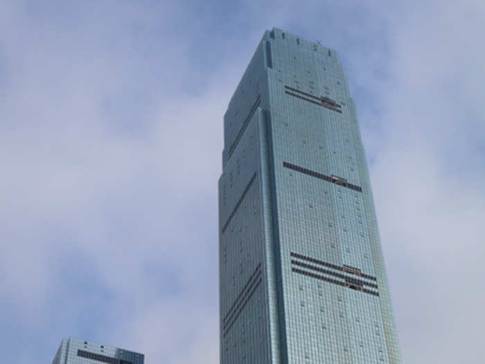 The third tallest tower of 2018, built in Hong Kong, has a slightly shorter twin.