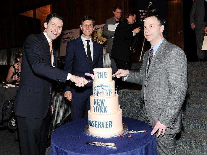 Kushner bought The New York Observer in 2006 for $10 million. A former associate told Time magazine that his father, Charles Kushner, bought the paper for his son as a "graduation present."