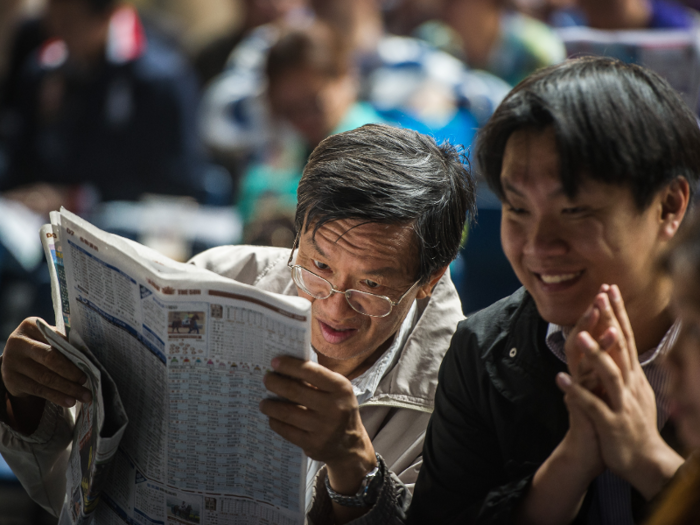 According to Bloomberg, "horse racing is something like a religion in Hong Kong, whose citizens bet more than anyone else on Earth."