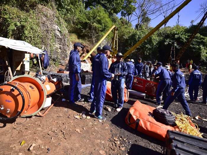 Using an underwater remotely-operated vehicle (UROV), the Indian Navy divers were able to discern where a wooden structure with a rat hole beneath it and another rathole that had coal clogging its entrance were located.