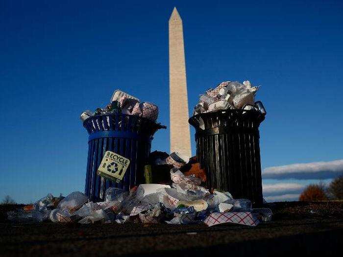 Ahead of the shutdown, DC Mayor Muriel Bowser said the Department of Public Works would take over trash collection for the National Parks Service.