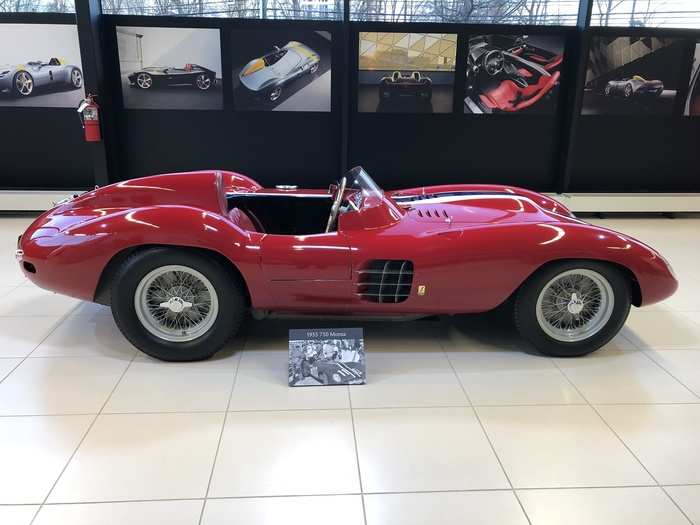 Ferrari brought this impeccable example of the 750 Monza from 1955 to its North American HQ to celebrate the new Monza SP1 and SP2 — together they form the basis of ...