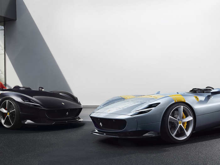 The SP1 has a partner in style: the SP2, adding a seat. Both cars are Ferrari specials, and only 500 will be built, all based off customer specifications. Ferrari announced the cars last year.