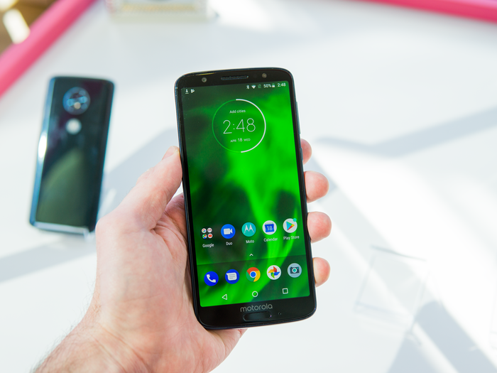 The Moto G6 also features everything you need in a smartphone, including a solid camera, a big display, great battery life, and even fast charging. The price? Just $250.