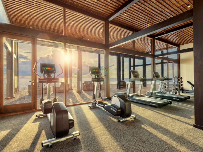 The resort has a gym, but if that