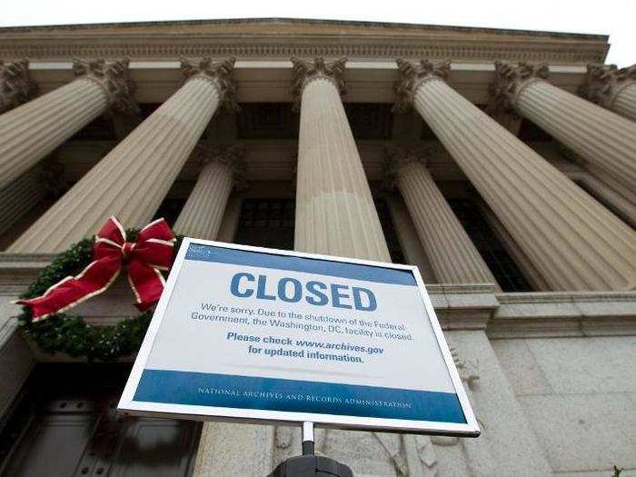 The National Archives closed its doors at the beginning of the shutdown on December 22.