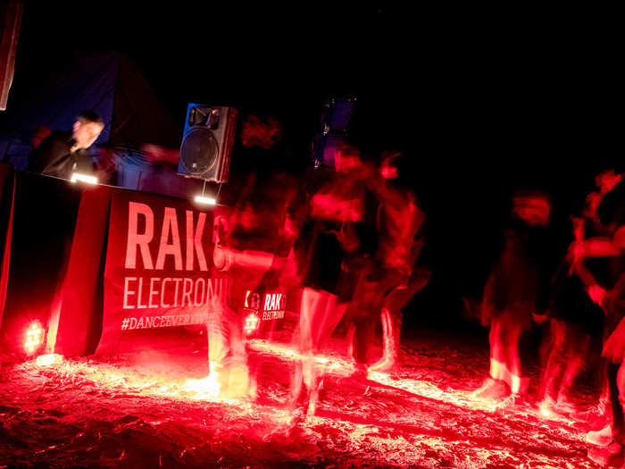 The dance floor heated up after midnight. The lineup included DJs from Morocco, Norway, Belgium, and France. I headed off to bed around 4 a.m., although sleep is a relative term. The tents were directly behind the DJ booth, which meant that you heard the booming bass all night long.