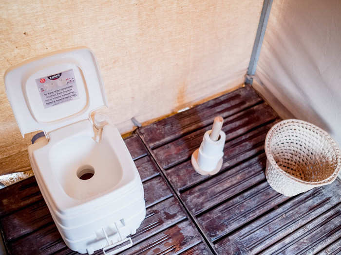 The bathrooms started out clean. Within about an hour, they no longer looked usable. I never thought I would be wistful for a real port-a-potty.