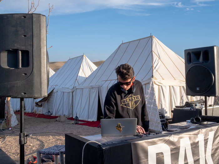 The music was already kicking by the time we arrived. It was an eclectic mix of electronica, soul, nu-disco, downtempo, and a bunch of other genres I can’t remember the name of. BENNY, an electronic music collective from Casablanca, got the night started