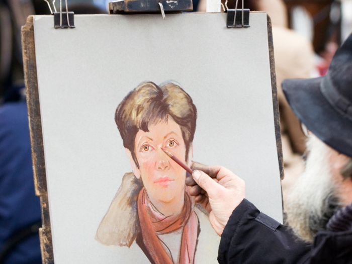 The famous Place du Tertre caters almost solely to tourists, with painters selling portraits to tourists.