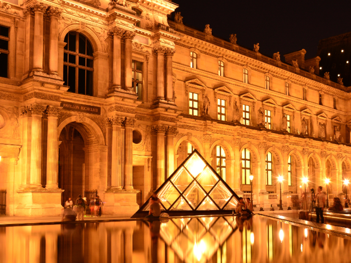 The Louvre dates back to the late twelfth century and was once a royal residence. It