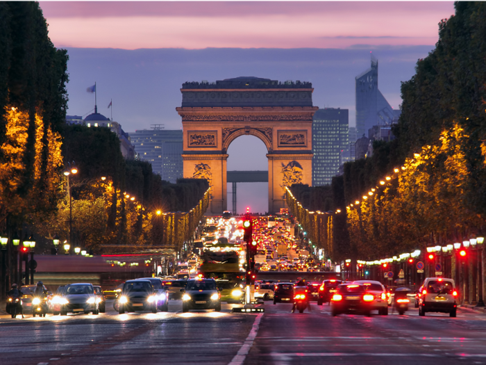 Another world-famous Paris attraction is the iconic avenue, the Champs Élysées ...