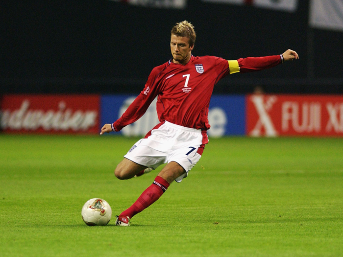 Though he bounced between multiple clubs throughout his career, Beckham is arguably most famous for his six years as captain of the English national football team.