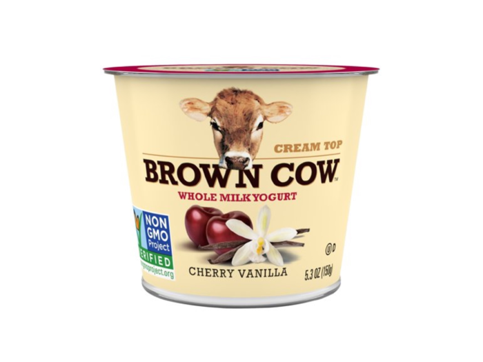 Skip: Brown Cow cherry vanilla yogurt