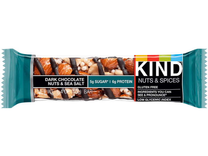 Buy: KIND dark chocolate nuts & sea salt bar