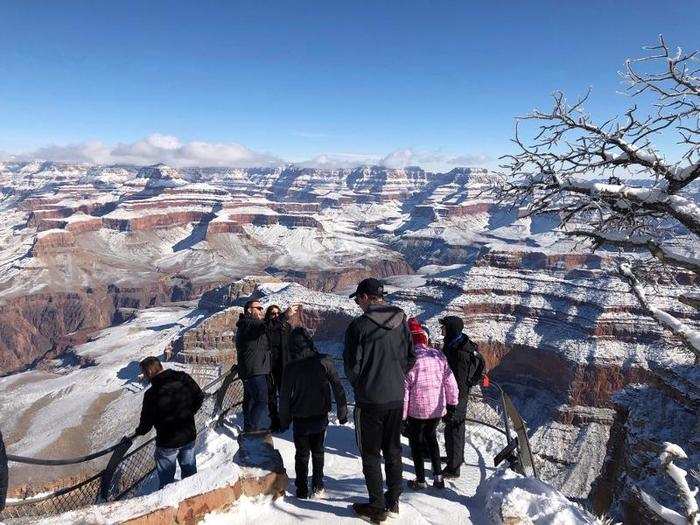 Parts of the Grand Canyon National Park closed because of the ongoing partial government shutdown, but some of the park is still open to visitors.