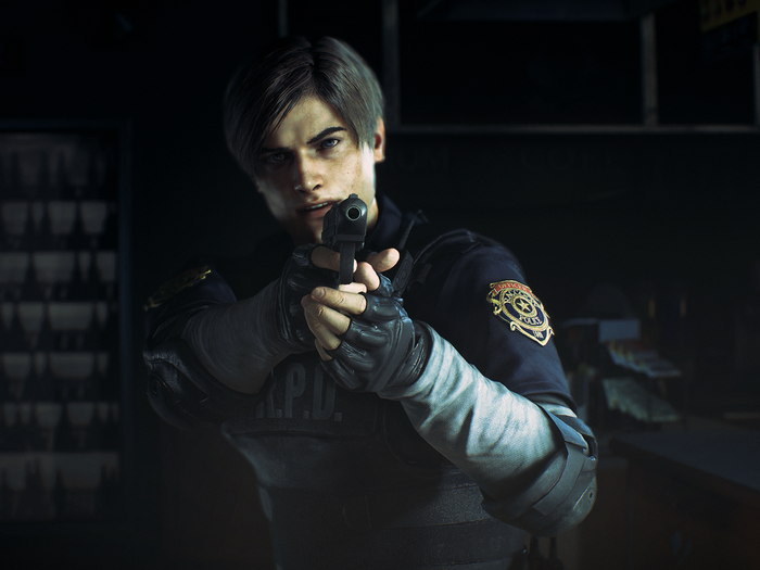 "Resident Evil 2" stars two main playable characters — here is Leon S. Kennedy, a rookie cop who