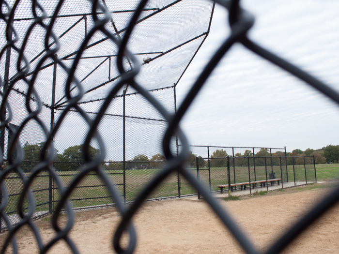 A baseball field similar to one where Trump might