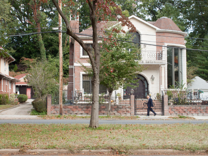 Many of them had gated front yards.