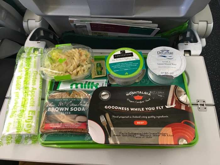 For $31 to $33, Aer Lingus will let economy class passengers order a premium meal such as steak or salmon. But for the rest of us, there were only two options. A pasta bolognese or...