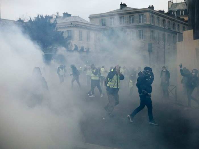 Nearly 50,000 people across France in the yellow vest movement