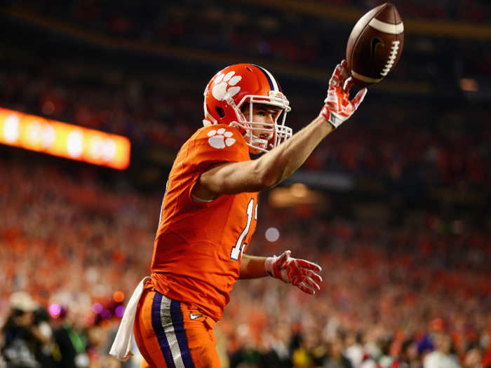 Wide receiver Hunter Renfrow played every game of the 2015 season as a redshirt freshman after walking on to the team, and scored two touchdowns against Alabama in the title game.