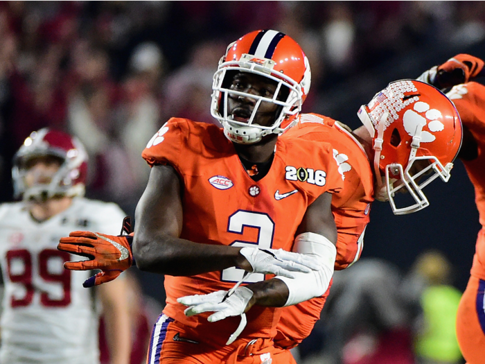 Mackensie Alexander was another important part of the Clemson secondary, refusing to give up a passing touchdown to an opposing receiver all season.