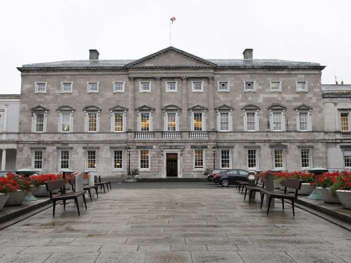 It is widely believed that Irish architect James Hoban won a newspaper contest to design the White House based on a design inspired by Leinster House, which houses the Irish Parliament in Dublin.