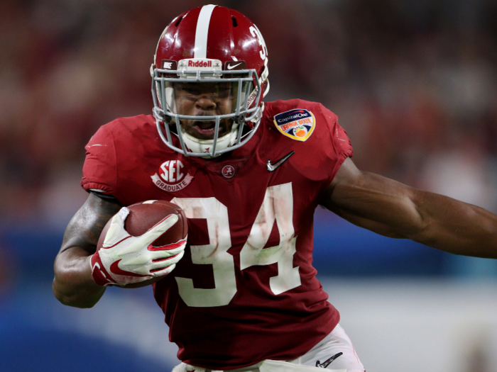 Damien Harris Over 48.5 rushing yards (EVEN)