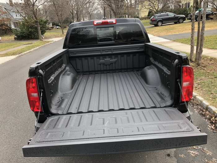 Our test truck came with a sprayed-on bedliner.