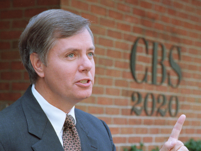 Lindsey Graham thirty years ago in 1998, three years into his House of Representatives tenure.