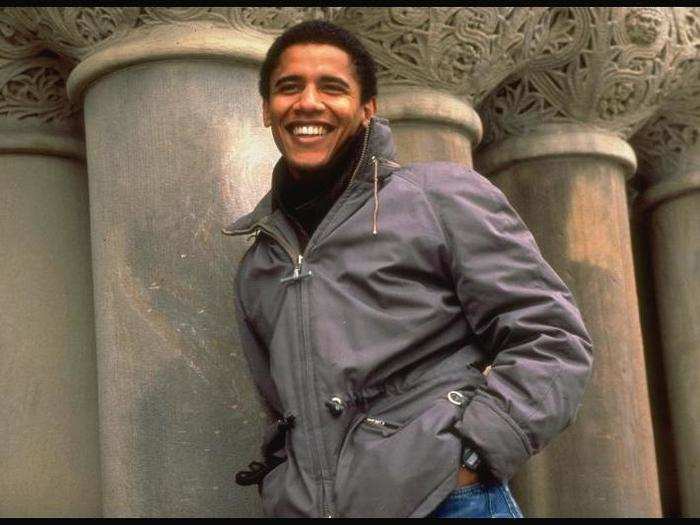 Here is Barack Obama as a law student and newly-elected president of the Harvard Law Review.