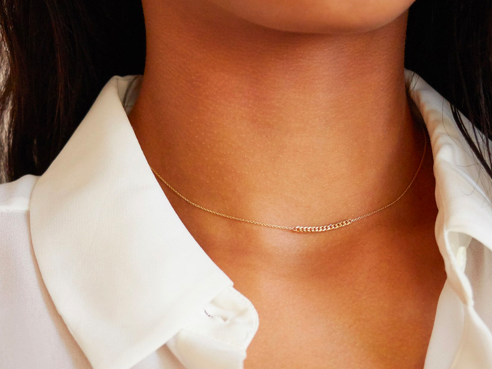 A reserved take on the chain necklace