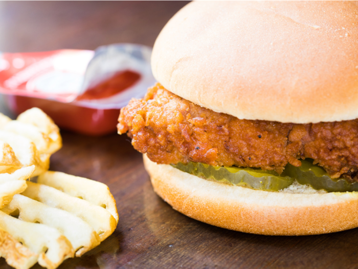 7. Spicy chicken sandwich