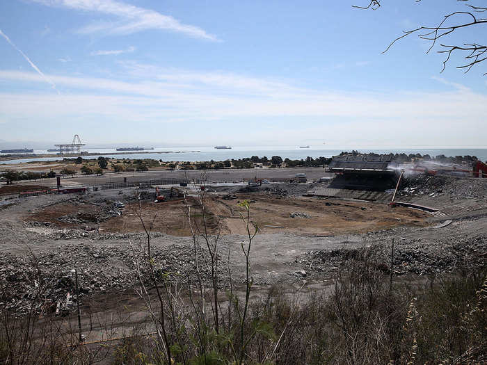 And soon enough, the stadium was gone. The plot of land was meant to become a shopping mall, but work was suspended midway through 2018.