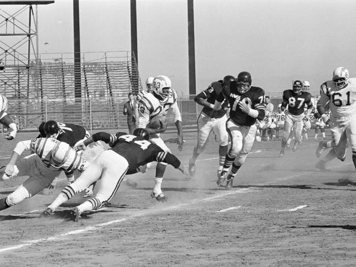 The Oakland Raiders — then a part of the American Football League — played part of the 1960 and 1961 season at Candlestick Park.