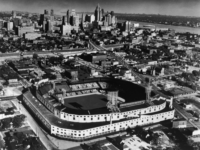 The stadium — located in the Corktown neighborhood of Detroit — first opened in 1912 as Navin Field.