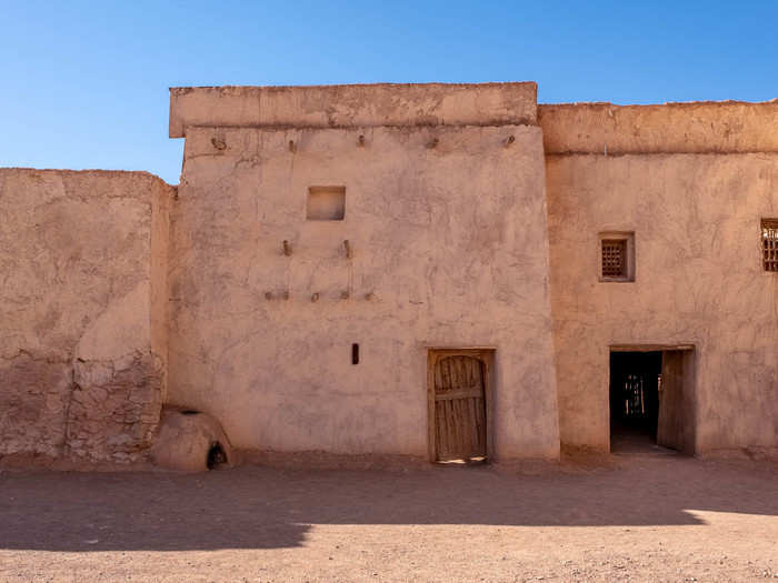 ... while this facade on the left was used for 2010 action film "Prince of Persia: The Sands of Time," starring Jake Gyllenhaal.