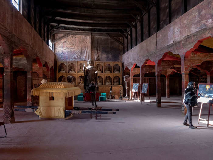 Surprisingly, the Tibetan house is a full set on the inside too, rather than just a facade.