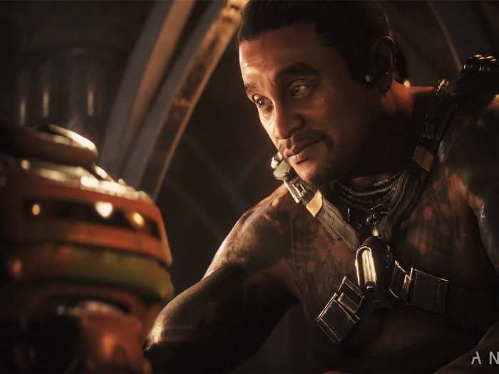 The characters in Fort Tarsis are incredibly impressive-looking, and they showcase the gorgeous graphics of "Anthem" in a way that little else does: