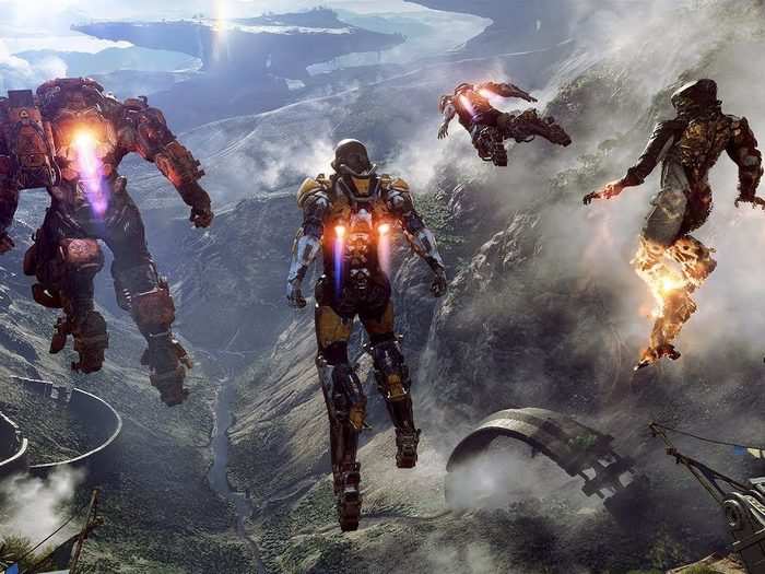 Unlike "Destiny," "Anthem" is a third-person shooter. Also unlike "Destiny," "Anthem" has a major focus on mobility — your character has a jet pack!