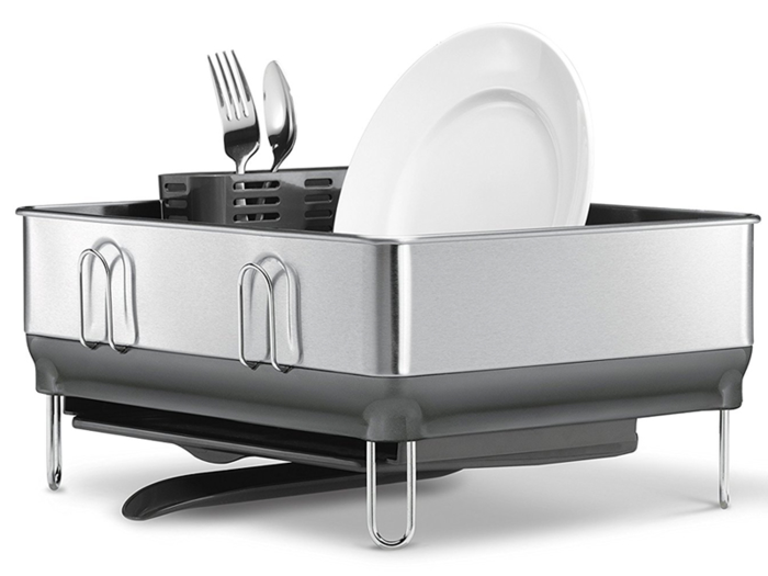 A surprisingly sleek dish rack