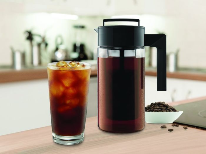 A cold brew iced coffee maker