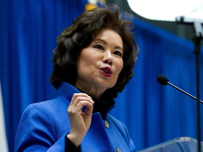 Secretary of Transportation Elaine Chao: $29.9 million