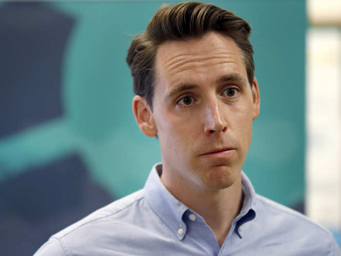 Republican Sen. Josh Hawley of Missouri is the former attorney general of Missouri and the youngest currently-serving US Senator.