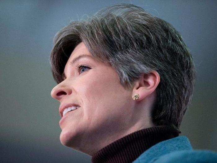 Sen. Joni Ernst of Iowa is one of the first two Republican women to ever serve on the Committee.